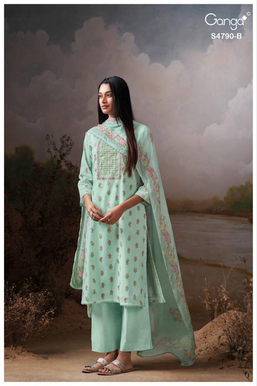 ESHMITA 4790 By Ganga Fashion Stylish Beautiful Colourful Cotton Dresses At Wholesale Price